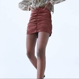 Zara Rust Mini Skirt